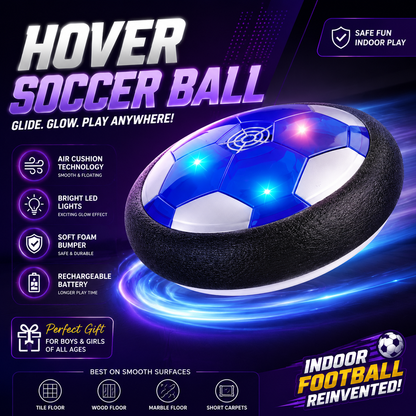 HoverGlow LED Air Soccer Ball