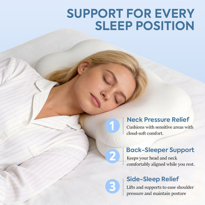 Soft Support Memory Foam Pillow for Gentle, Restful Sleep