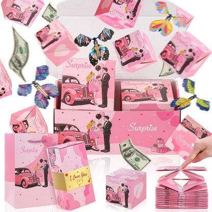 Surprise Pop-Up Gift Box with Flying Toys