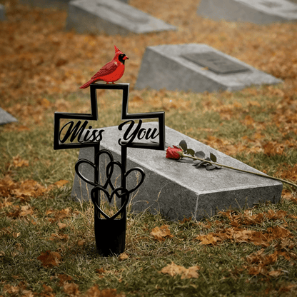 💖Metal Cemetery Memorial Plaque for Remembrance✝️