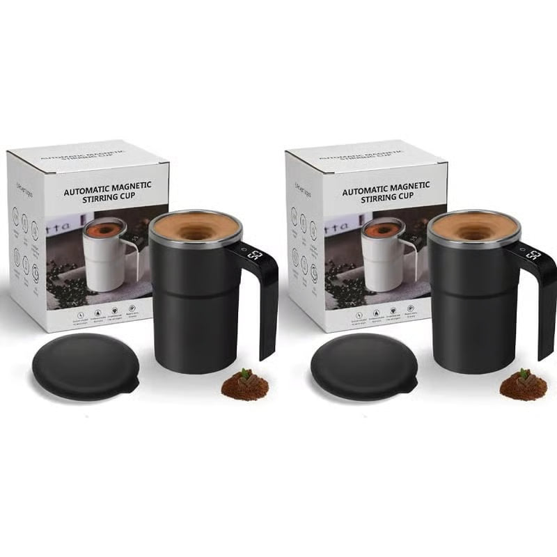 ☕ Rechargeable Automatic Magnetic Stirring Coffee Mug Set