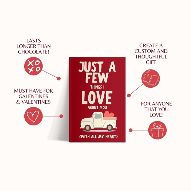 Just A Few Things I Love About You (With All My Heart) Fill In The Blank Gift Book