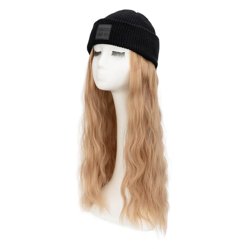 Women's Knitted Cap Wigs