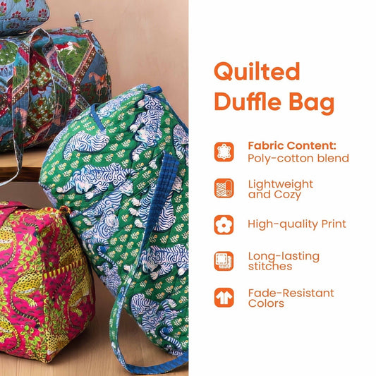 Hippie Journey Quilted Duffle Bag