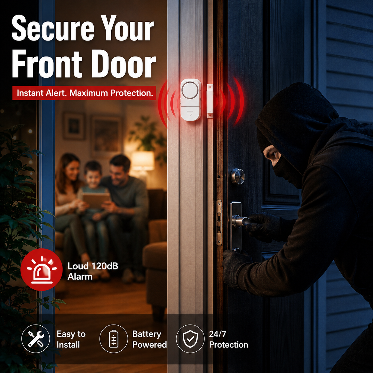SafeSense Multi-Purpose Security Alarm