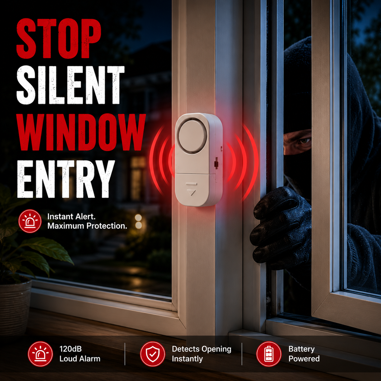 SafeSense Multi-Purpose Security Alarm