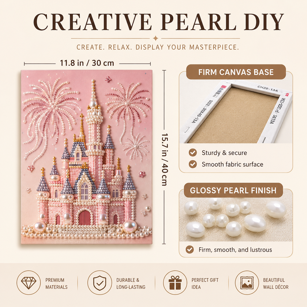Pearl Art DIY Kit – Turn Tiny Pearls into Spooky-Cute Magic