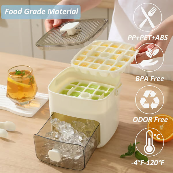 48-Cube Double Layer Portable Countertop Ice Maker