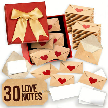 Mini Love Notes With Envelopes - Valentines Day Gifts