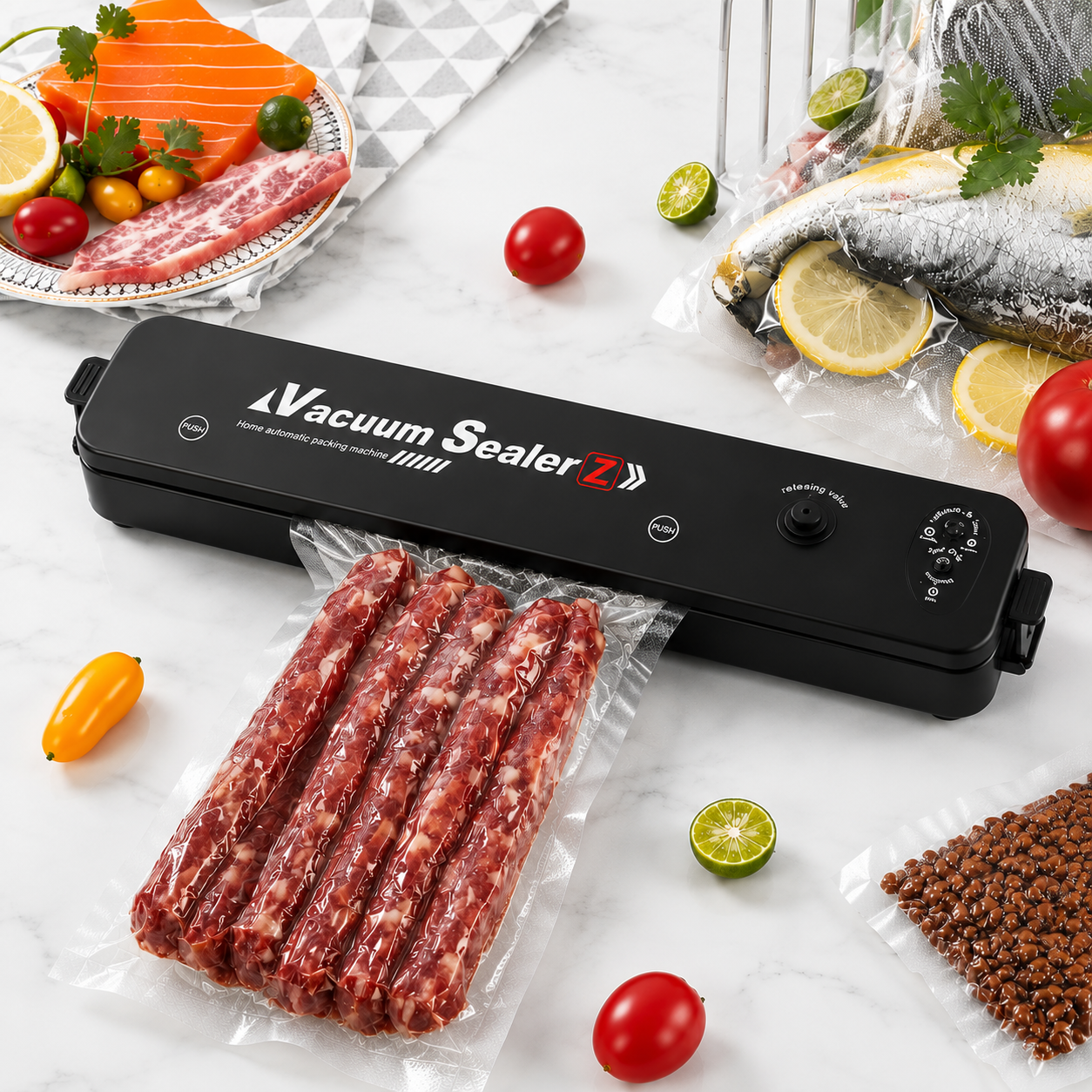 2-in-1 Food Vacuum Sealer – Keep Food Fresh for Months