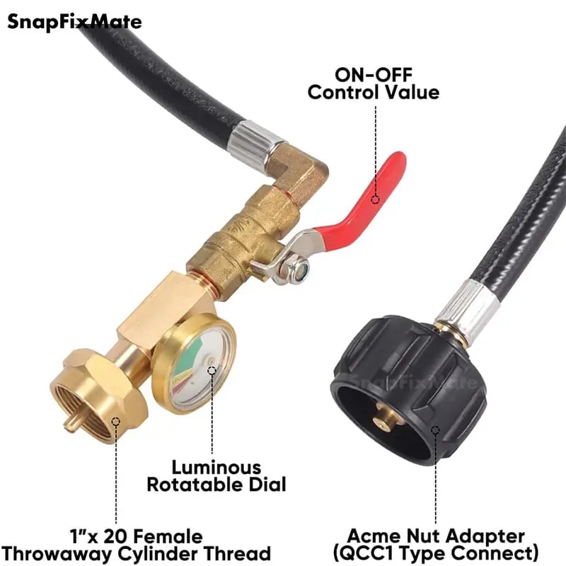 🔥36 Inch Propane Gas Tank Adapter Connector