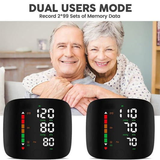 Wrist Blood Pressure Monitor – LED Display, Health Tracking
