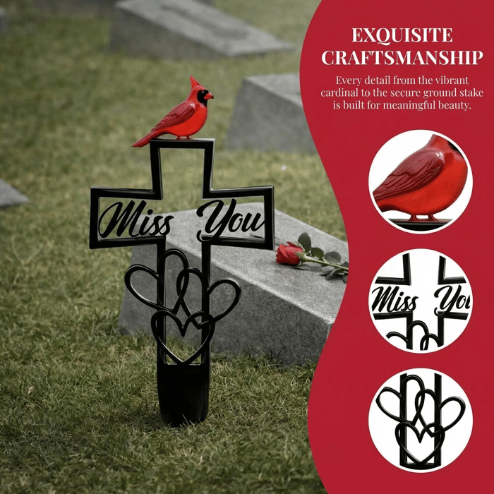 💖Metal Cemetery Memorial Plaque for Remembrance✝️