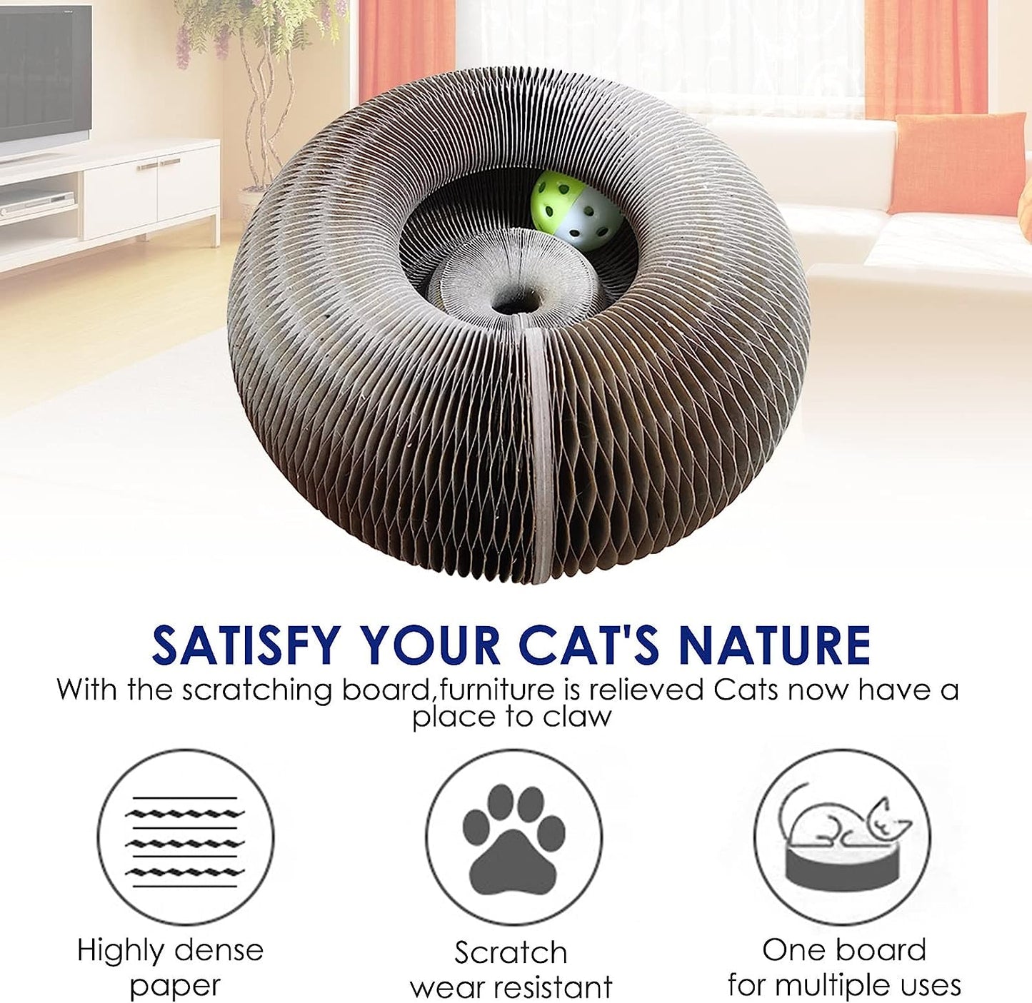 🐾Accordion Foldable Cat Scratch Board