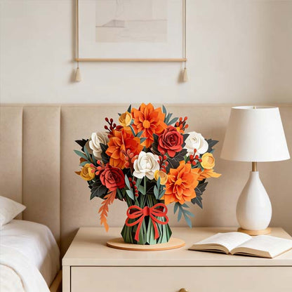🌼💌 Forever-Blooming 3D Flower Pop-Up Card– Personalized Love Message & Everlasting Bloom 🎁