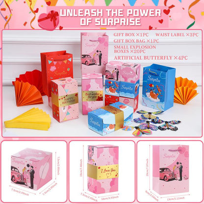 Surprise Pop-Up Gift Box with Flying Toys