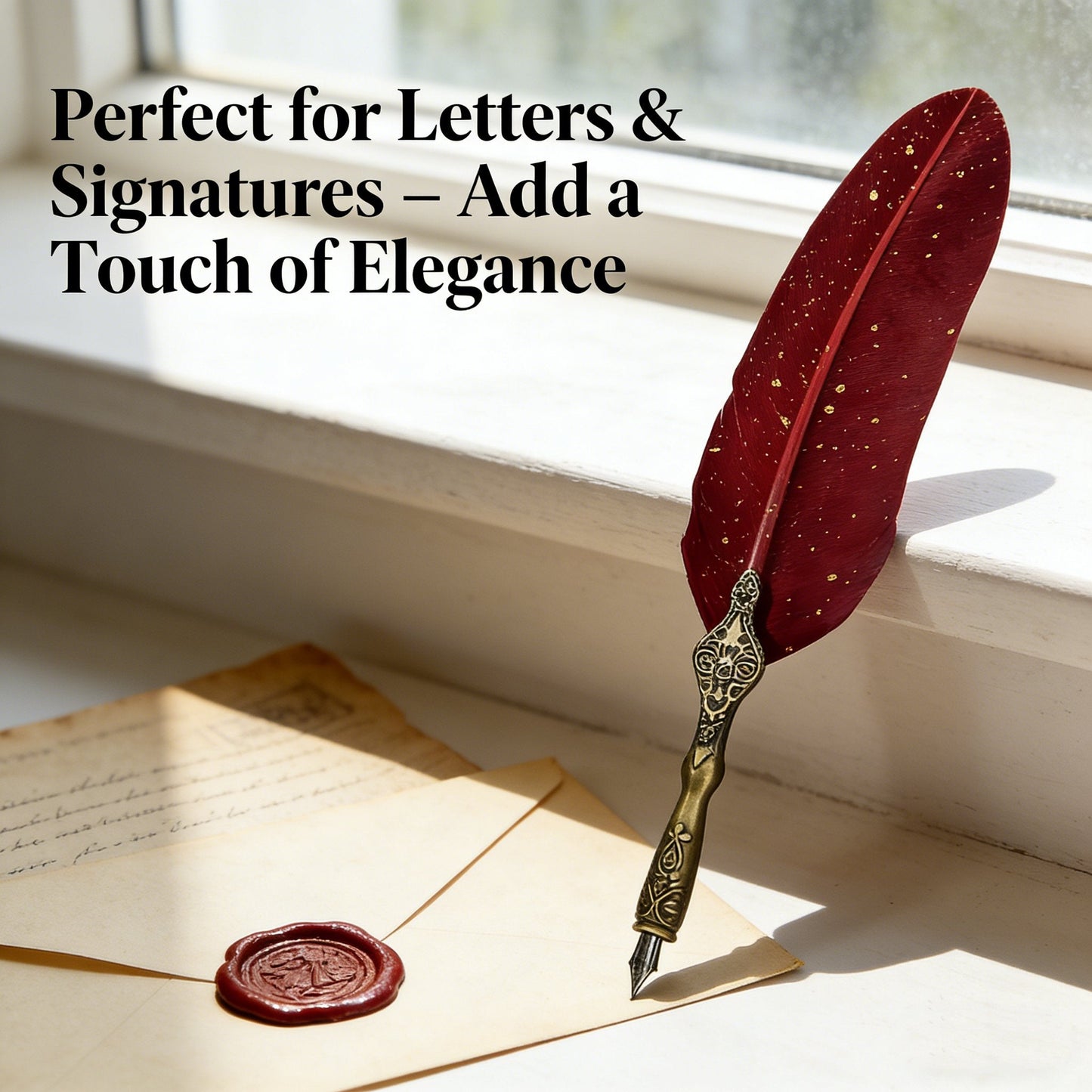 Vintage Signature Pen Calligraphy Set – Feather Pen for Writing