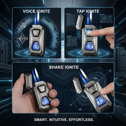 Voice-Activated Dual Torch Lighter (Butane Not Included)