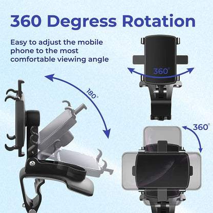 🚗 Stop the Drop:Universal 360° Dashboard Phone Holder